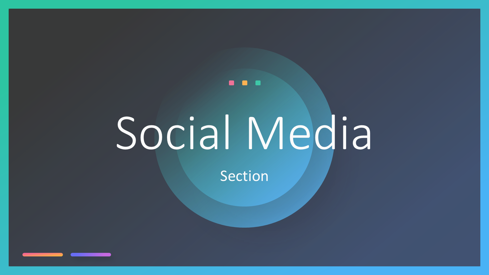 Social Media Dark slide 1